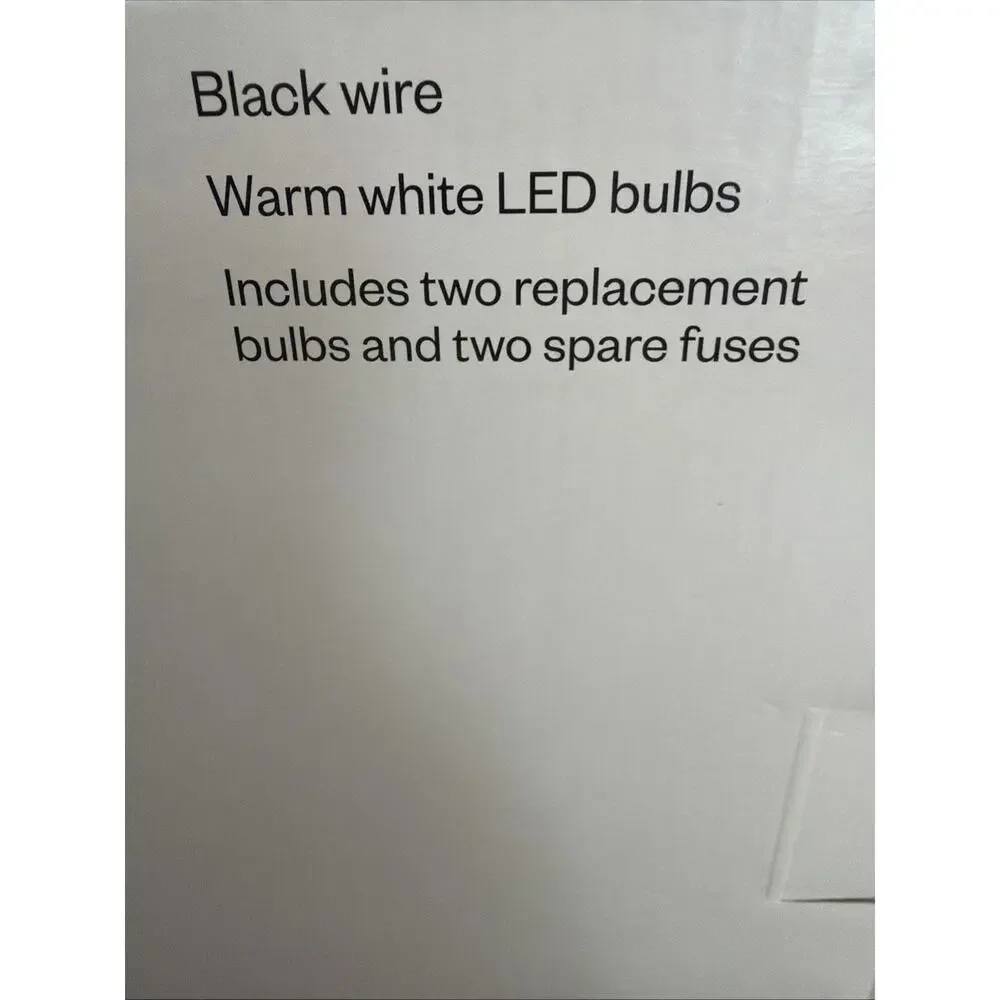 Room Essentials LED 10 Basket String Lights Tan With Fuse 9ft New In Box